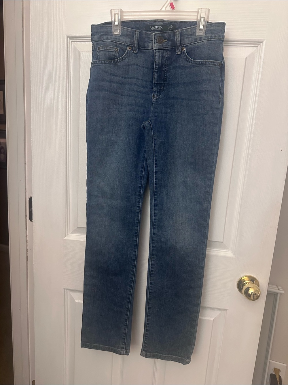 ❤️Ralph Lauren Straight Leg Jeans in Medium Blue Wash